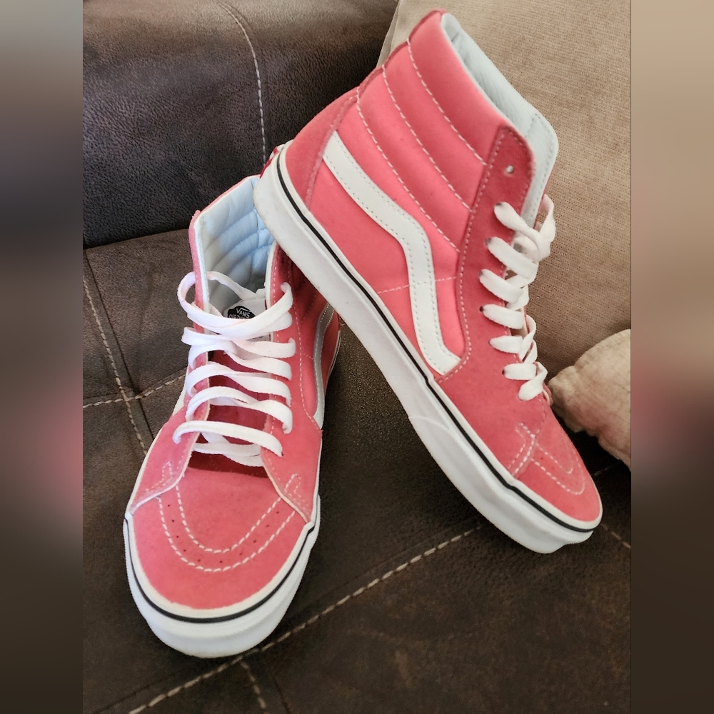 Vans Pink High-Top Sneakers W S8 No Box